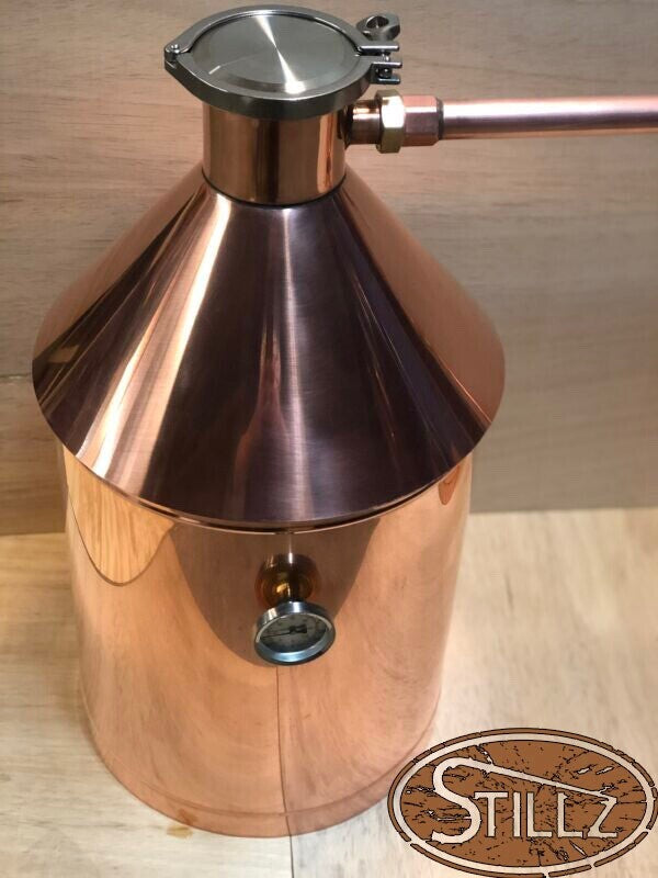 10 Gal 4" Cap Logic  Moonshine Still with Thumper+Worm/Electric Made In The USA