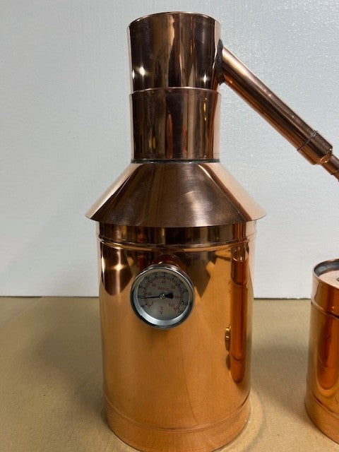 2 Gallon Copper Still with Thumper & Worm Compact Distiller Made In The USA