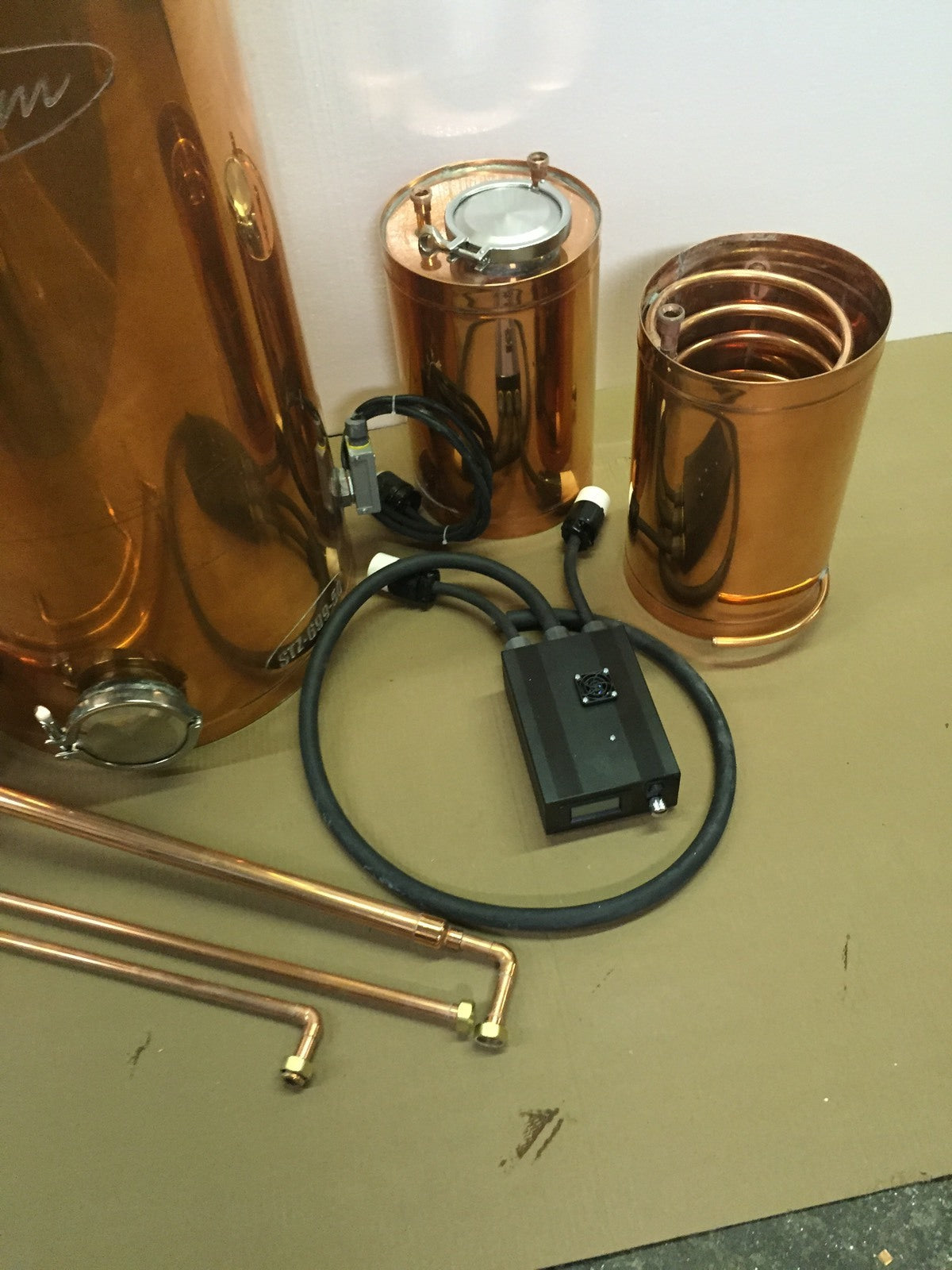 StillZ 50 Gal Copper Electric Still 240 V, 2-5500W Elements  Digital Controller