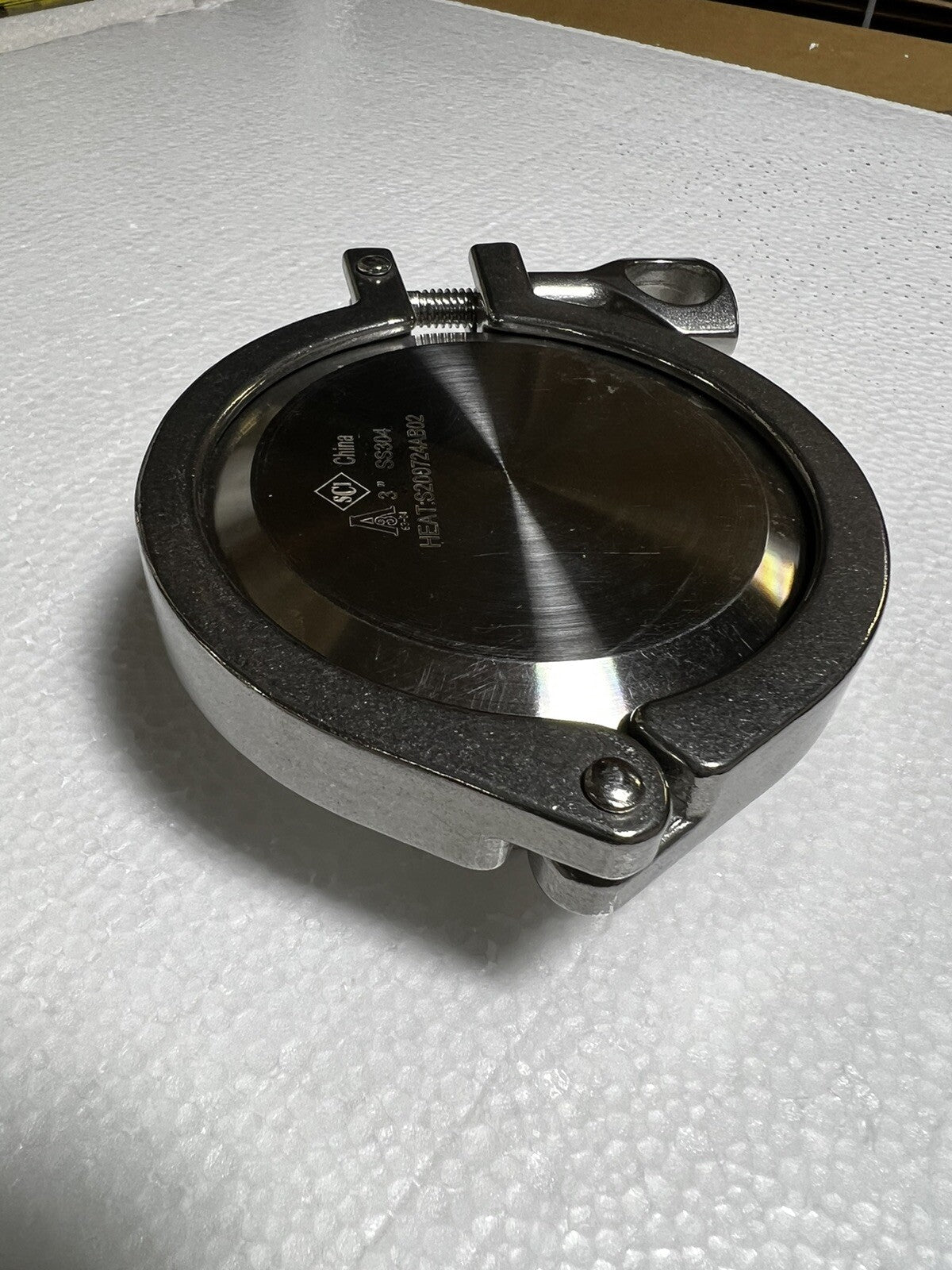Fruit Port Installed on your Thumper 3” Ferrule, Gasket Cap and Clamp