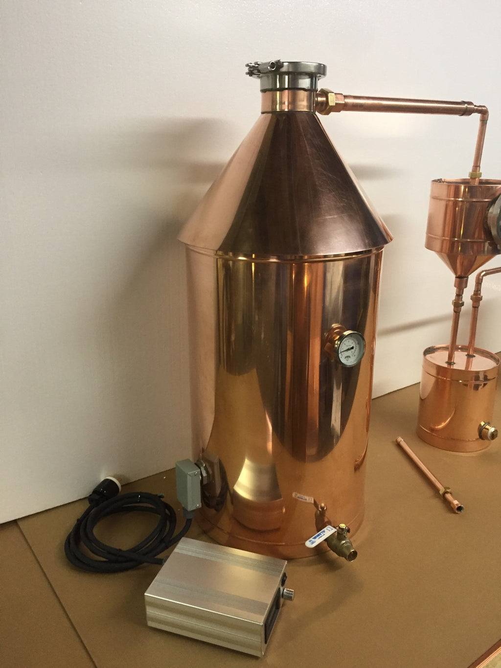 20 Gallon Copper Moonshine Still/ Gin Basket/200 Volt  Electric Made In The USA