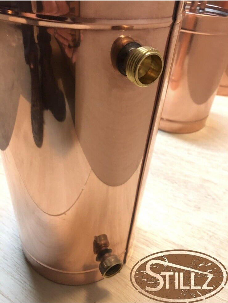 Copper  StillZ 20 Gal.  With 4” CapLogic 5 Gal. Thumper /2.8 Gal worm