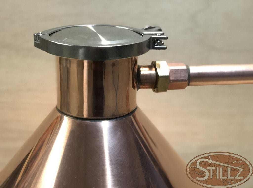 Copper  StillZ 20 Gal.  With 4” CapLogic 5 Gal. Thumper /2.8 Gal worm