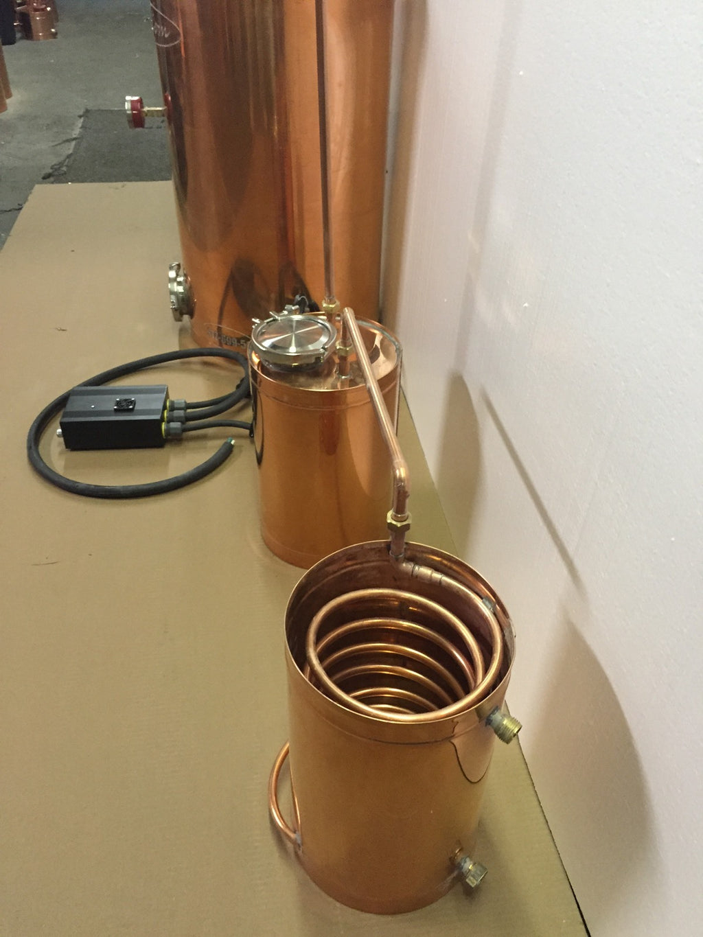 StillZ 50 Gal Copper Electric Still 240 V, 2-5500W Elements  Digital Controller