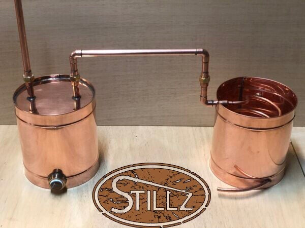 10 Gal 4" Cap Logic  Moonshine Still with Thumper+Worm/Electric Made In The USA