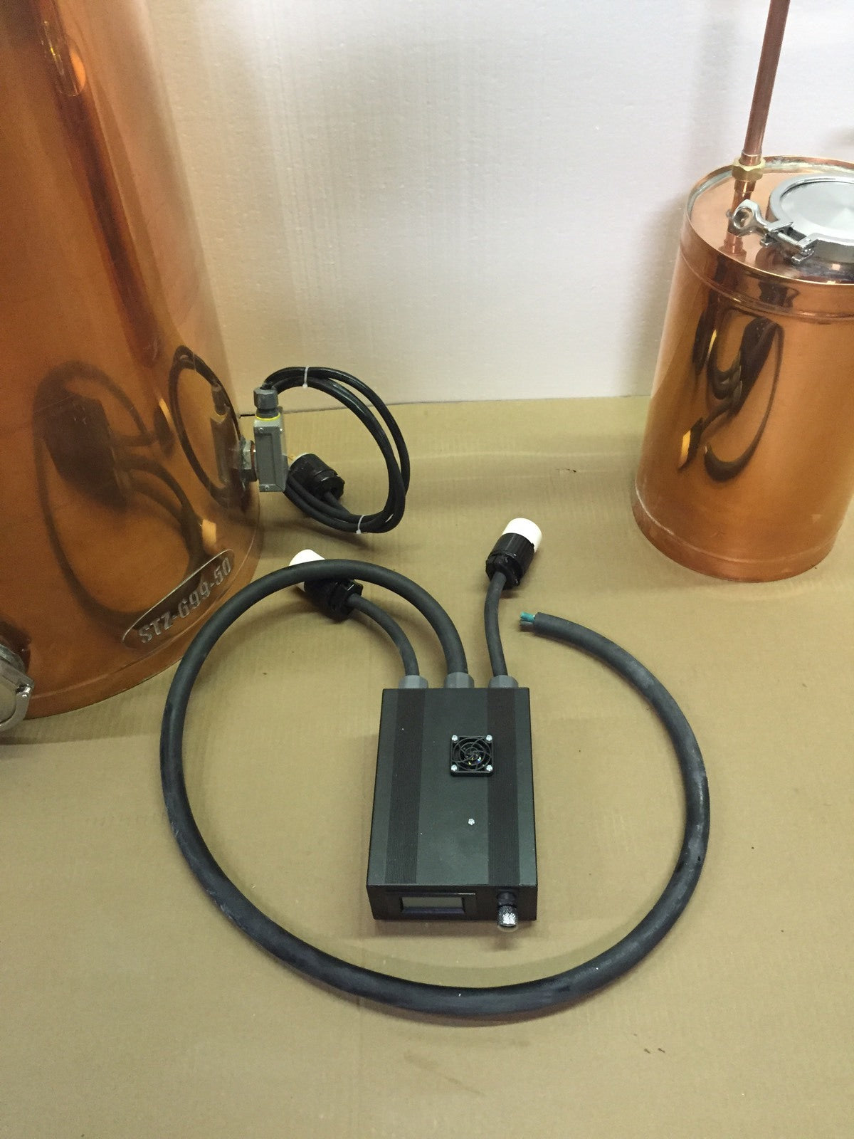 StillZ 50 Gal Copper Electric Still 240 V, 2-5500W Elements  Digital Controller
