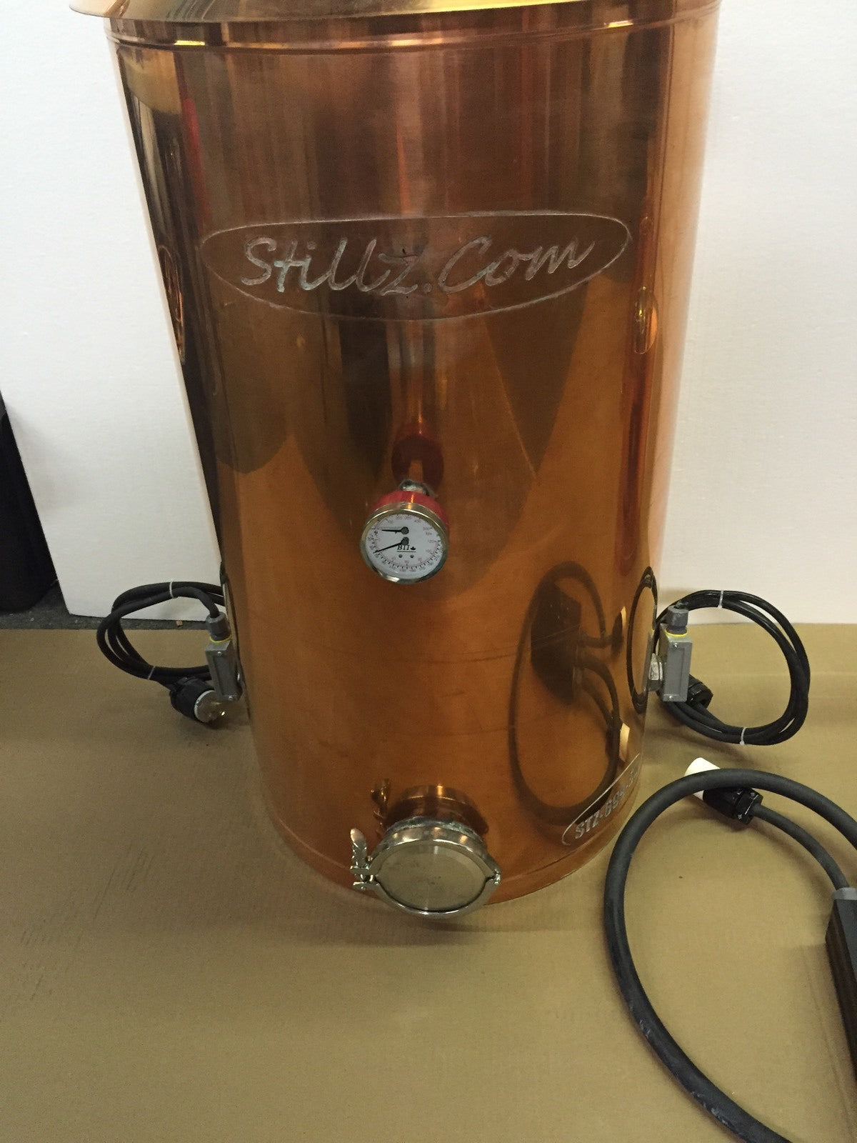 StillZ 50 Gal Copper Electric Still 240 V, 2-5500W Elements  Digital Controller
