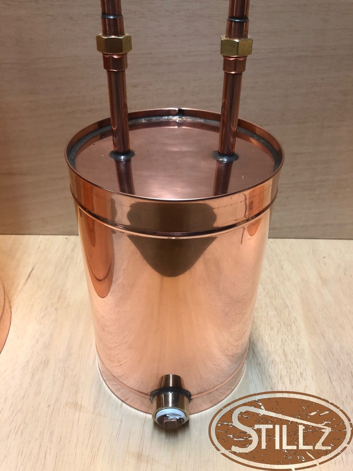 25 Gallon Copper Still with 4" Cap Logic Cap Thumper and Worm Made In The USA