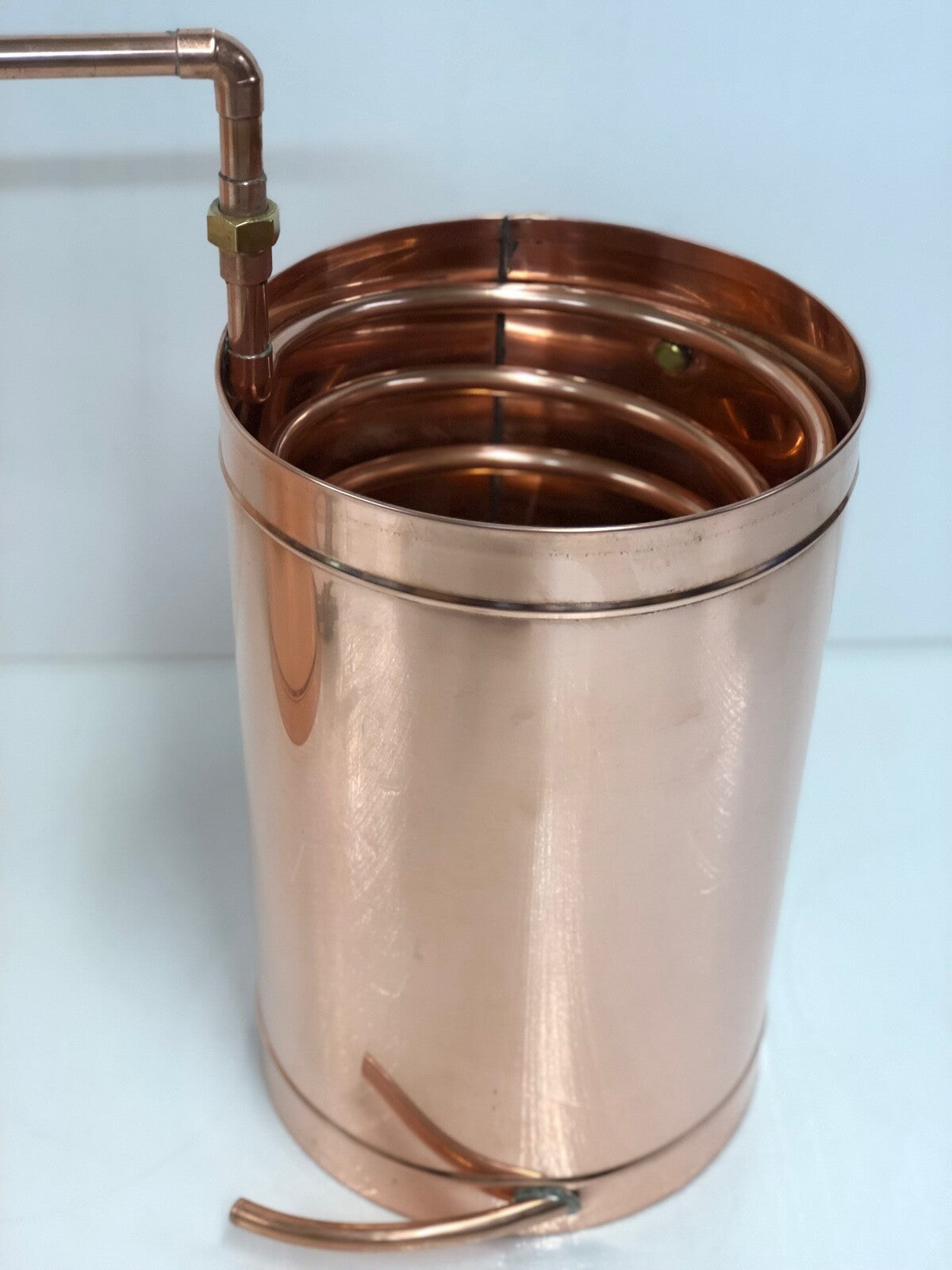 50 Gallon Copper Moonshine Still Propane Burner and  Cap Logic Made In The USA