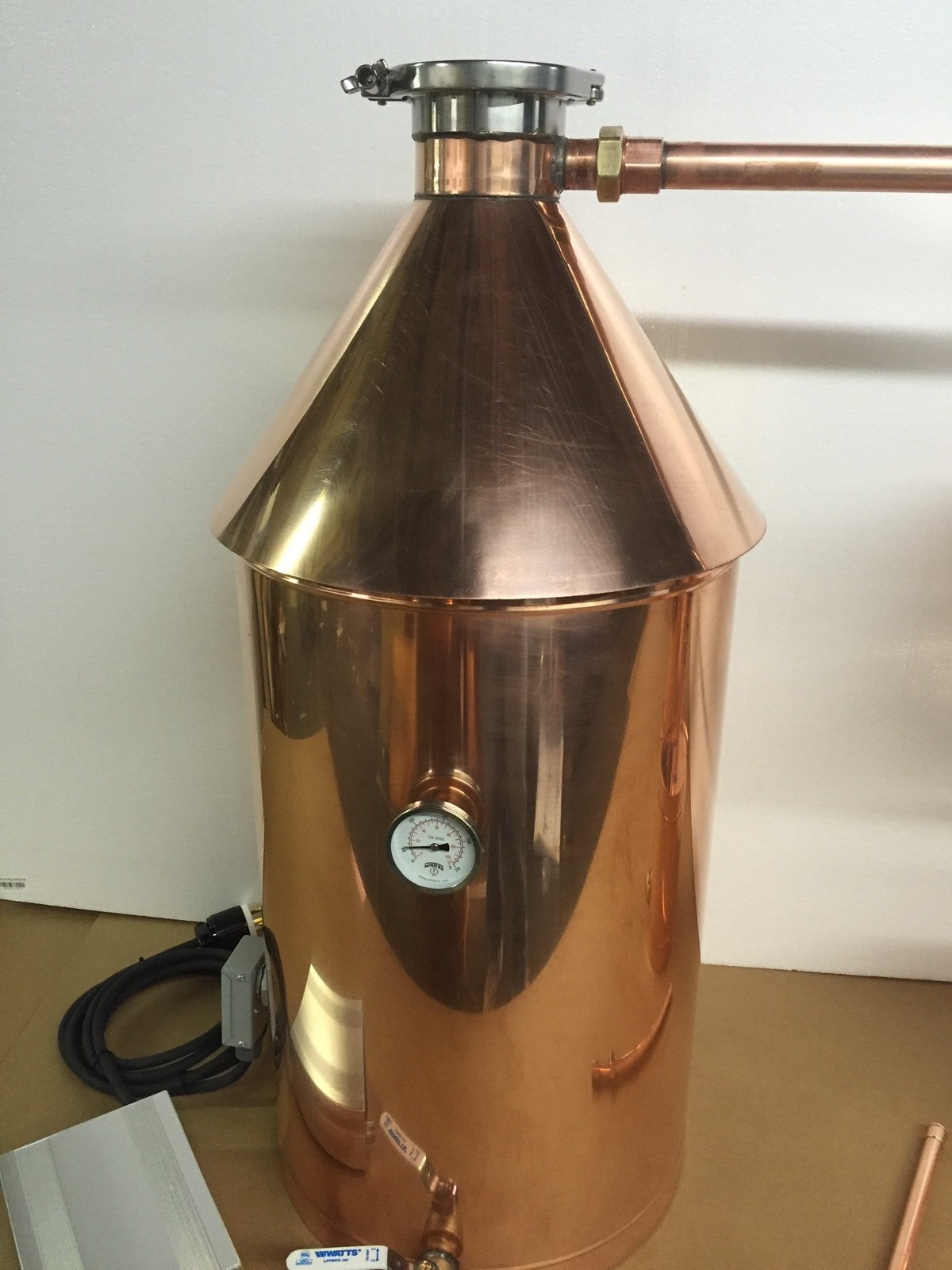 20 Gallon Copper Moonshine Still/ Gin Basket/200 Volt  Electric Made In The USA