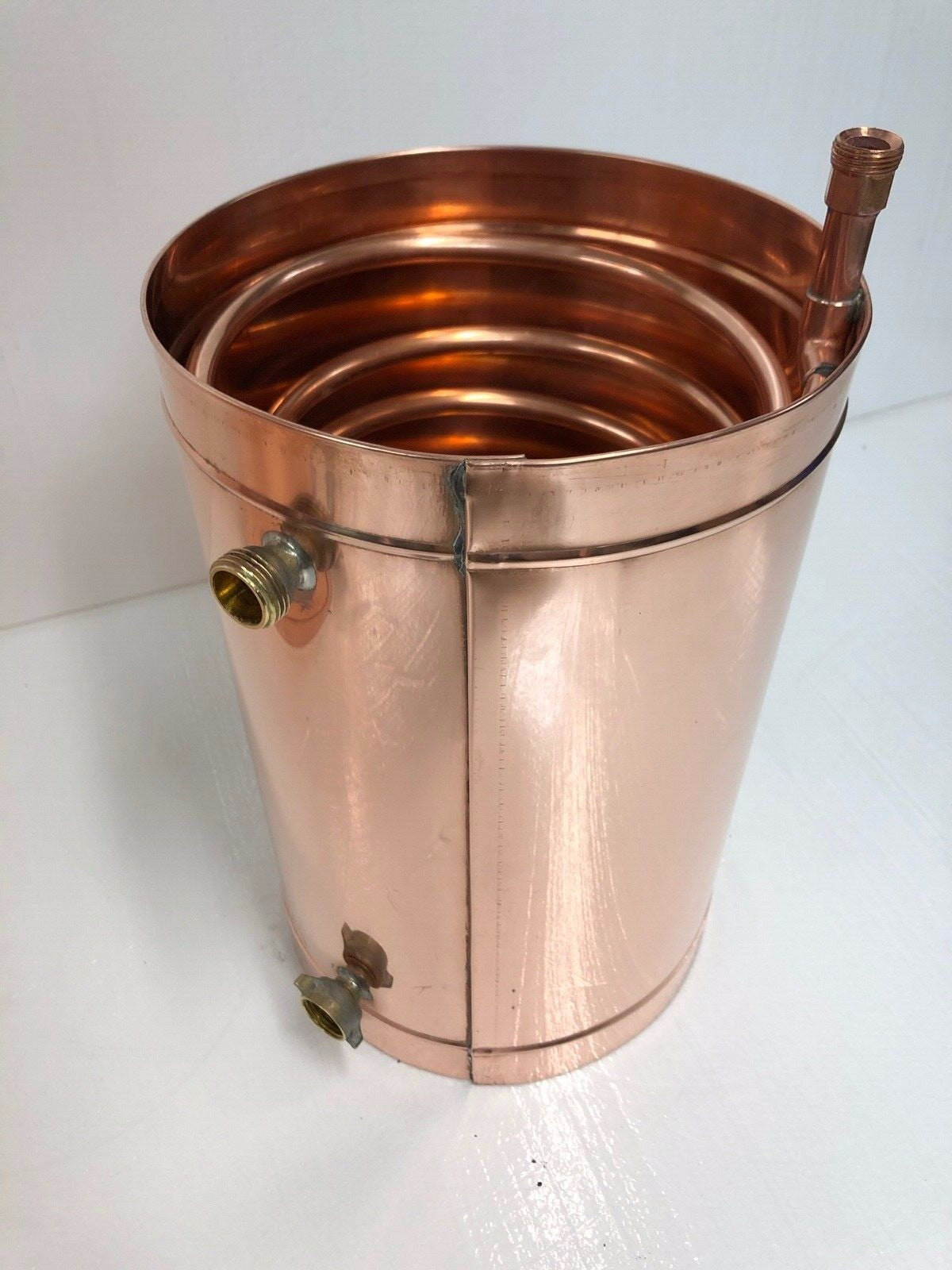50 Gallon Copper Moonshine Still Propane Burner and  Cap Logic Made In The USA