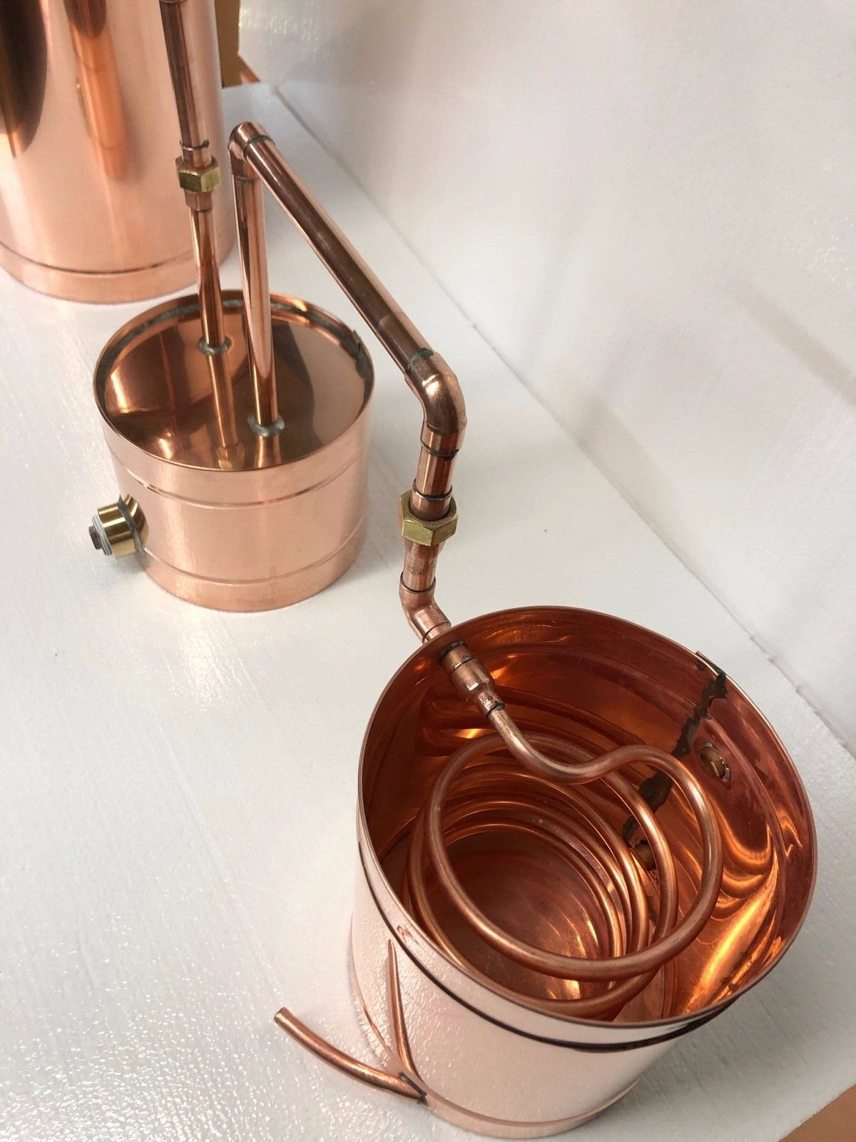 StillZ 6 Gallon Copper Moonshine Still+Thumper+Worm-Heavy 20oz Copper -Whiskey