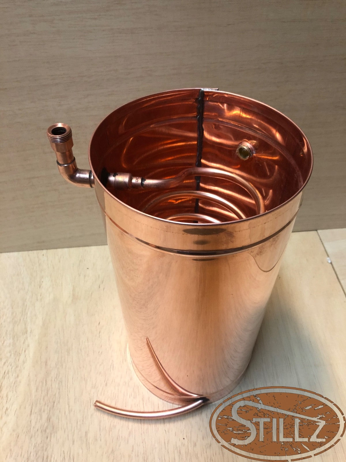 25 Gallon Copper Still with 4" Cap Logic Cap Thumper and Worm Made In The USA
