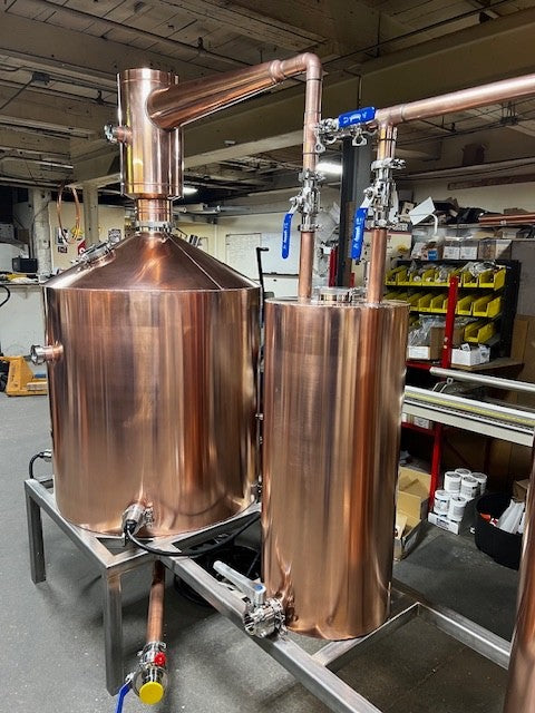 250 Gallon Still Copper Alcohol Still-16 Gage Tig Welded Copper