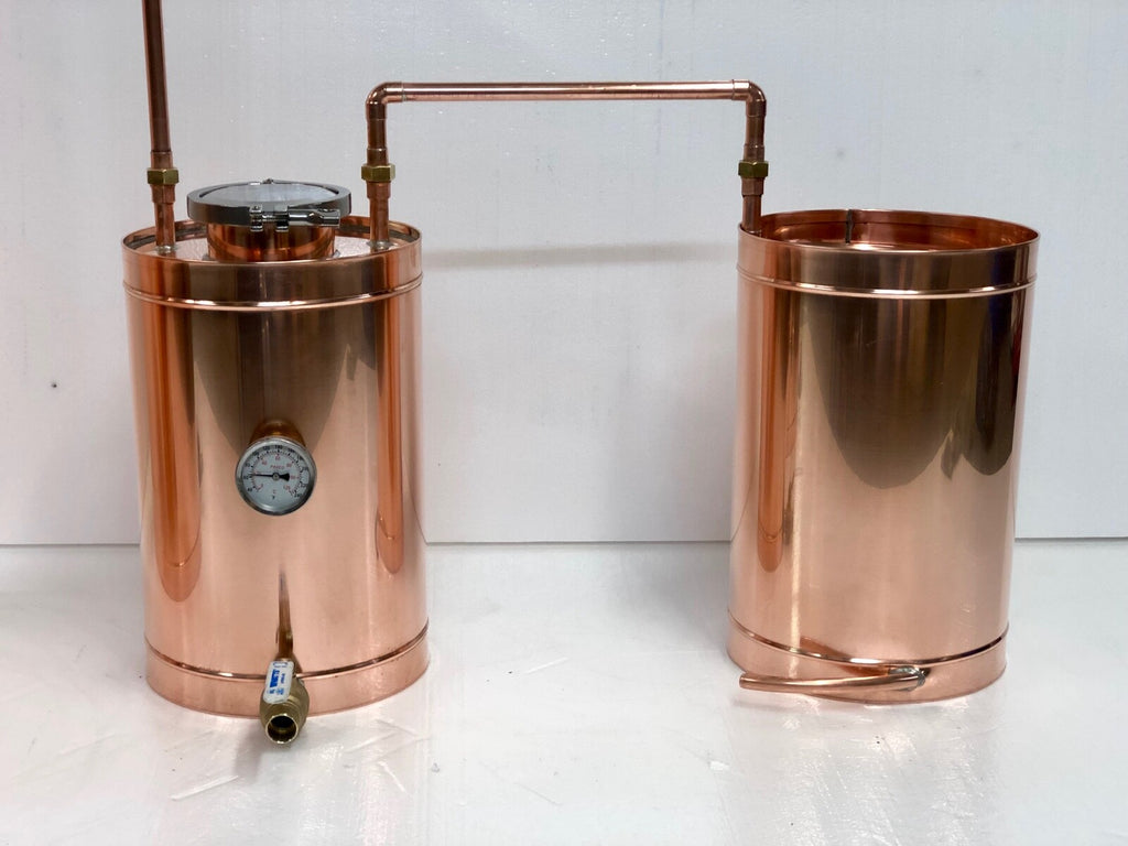 50 Gallon Copper Moonshine Still Propane Burner and  Cap Logic Made In The USA
