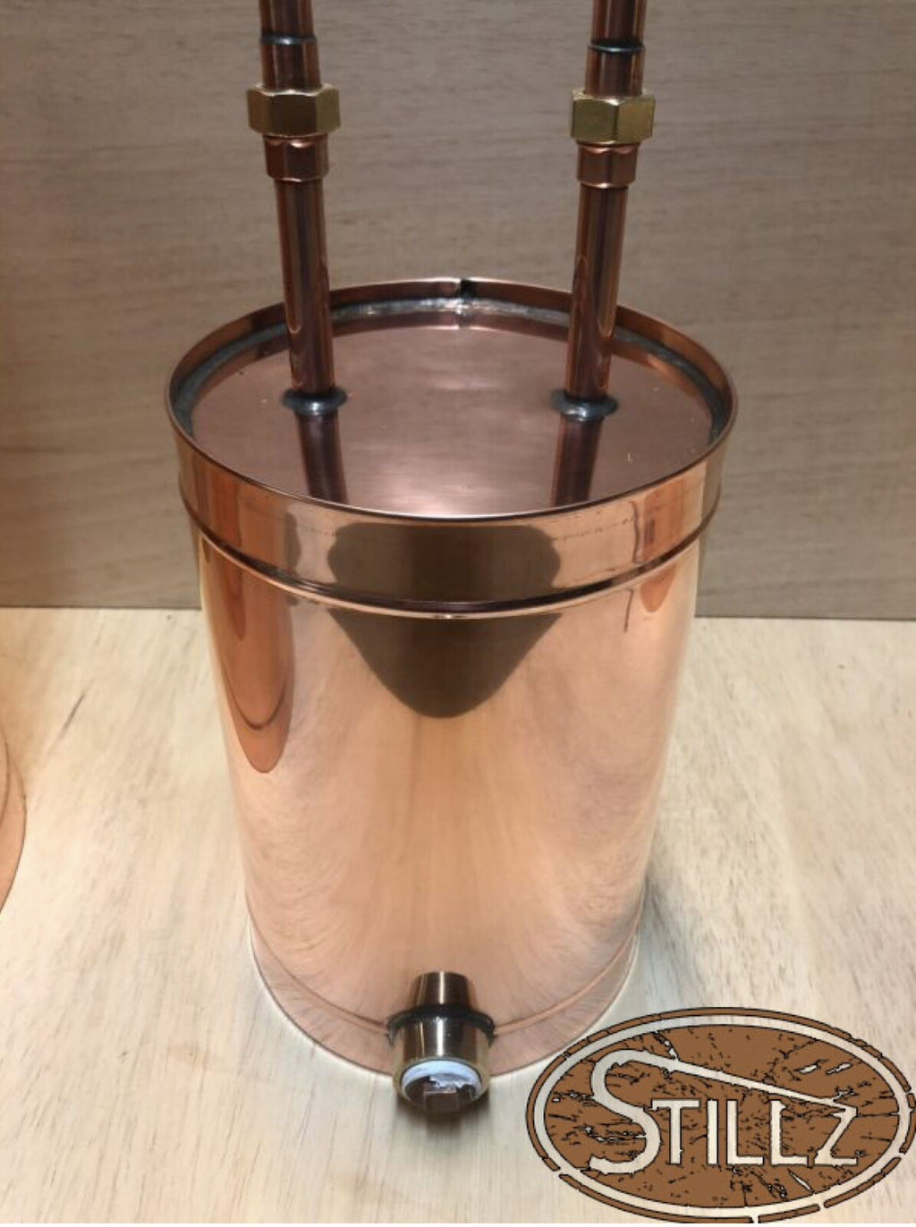 Copper  StillZ 20 Gal.  With 4” CapLogic 5 Gal. Thumper /2.8 Gal worm