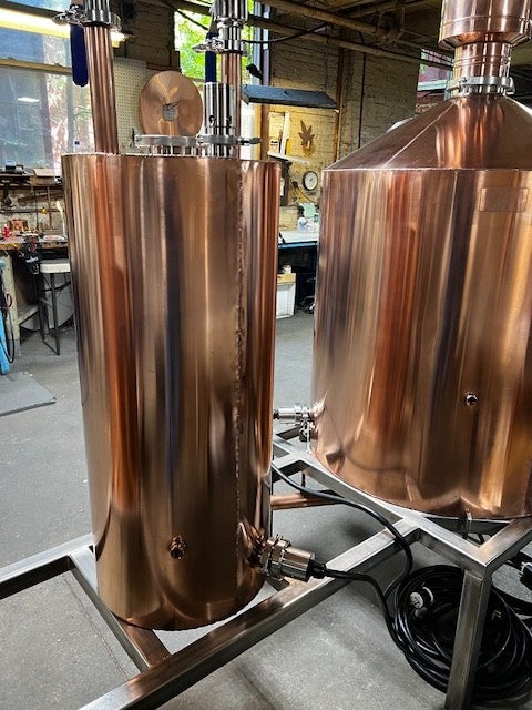 250 Gallon Still Copper Alcohol Still-16 Gage Tig Welded Copper