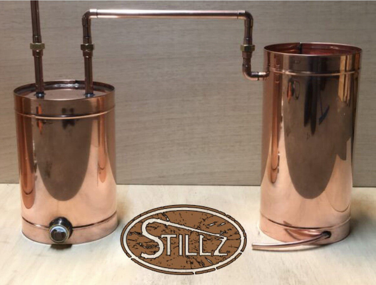 Copper  StillZ 20 Gal.  With 4” CapLogic 5 Gal. Thumper /2.8 Gal worm