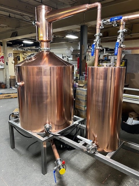 250 Gallon Still Copper Alcohol Still-16 Gage Tig Welded Copper