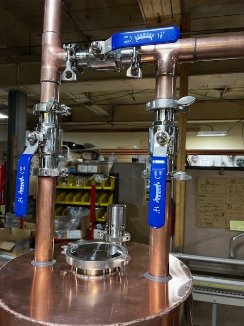 250 Gallon Still Copper Alcohol Still-16 Gage Tig Welded Copper
